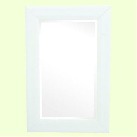 YOSEMITE Home Decor Framed Mirror, Medium - White MINT024